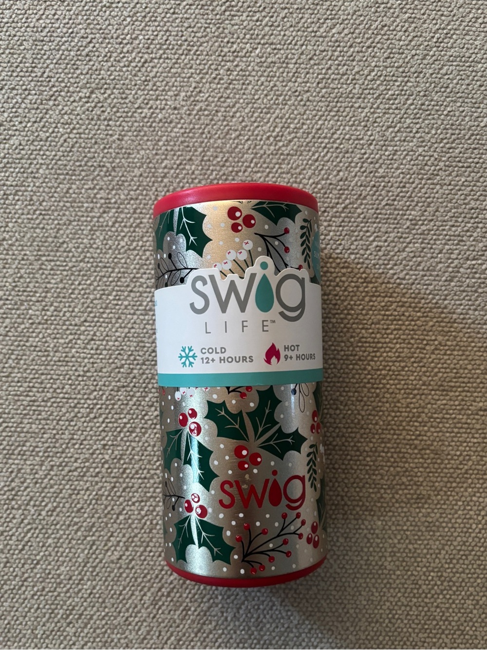 Swig Life Insulated Stainless Steel Skinny Can Cooler 12oz Holiday Christmas